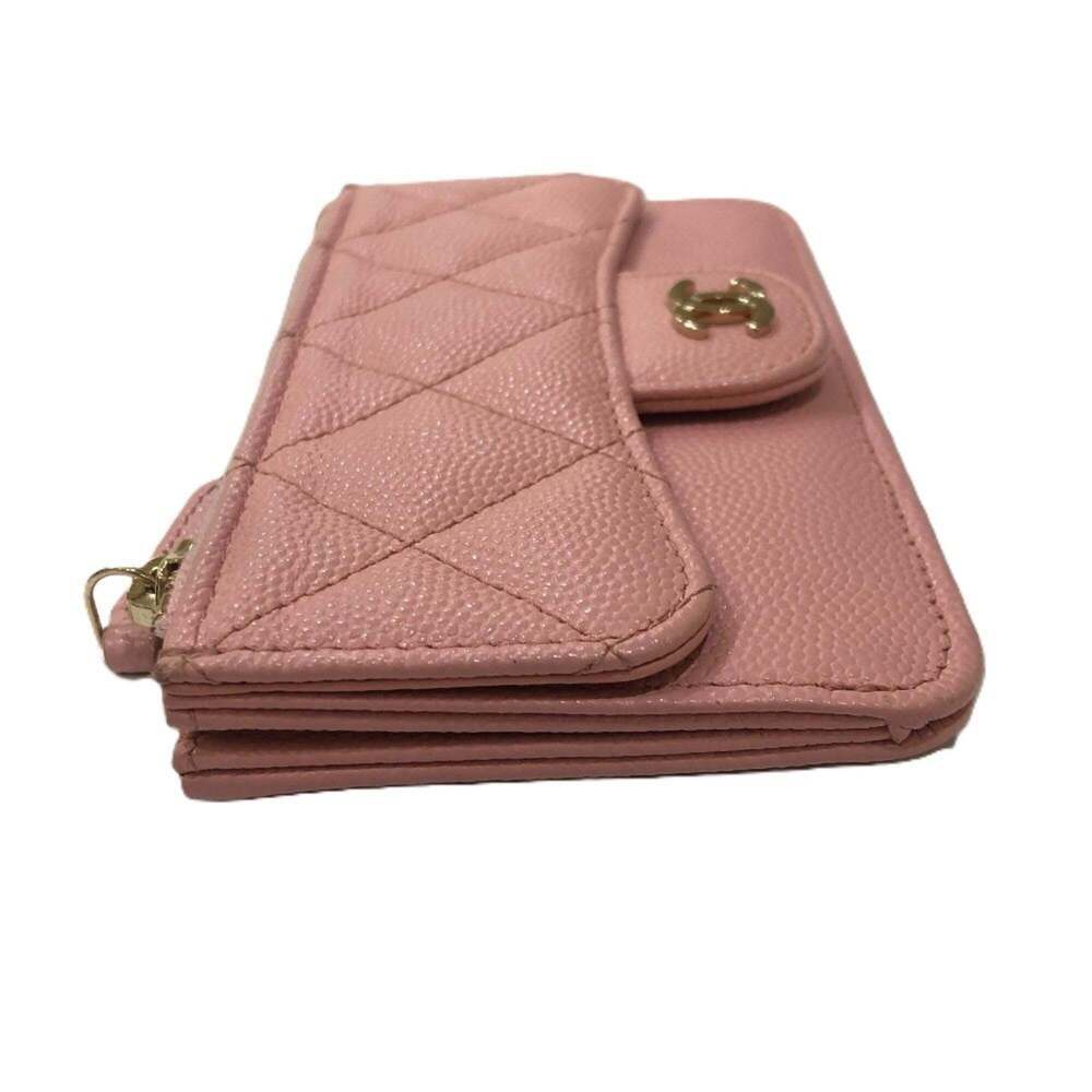 CHANEL Pink Caviar Leather Wallet - Picture 4 of 12